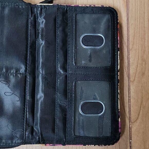 VERA BRADLEY ROSEWOOD TURN LOCK WALLET (RETIRED) - Picture 6 of 9